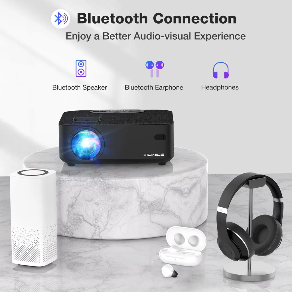 Mini WiFi Projector HD 1080P 240 LCD Display with Bluetooth S88722