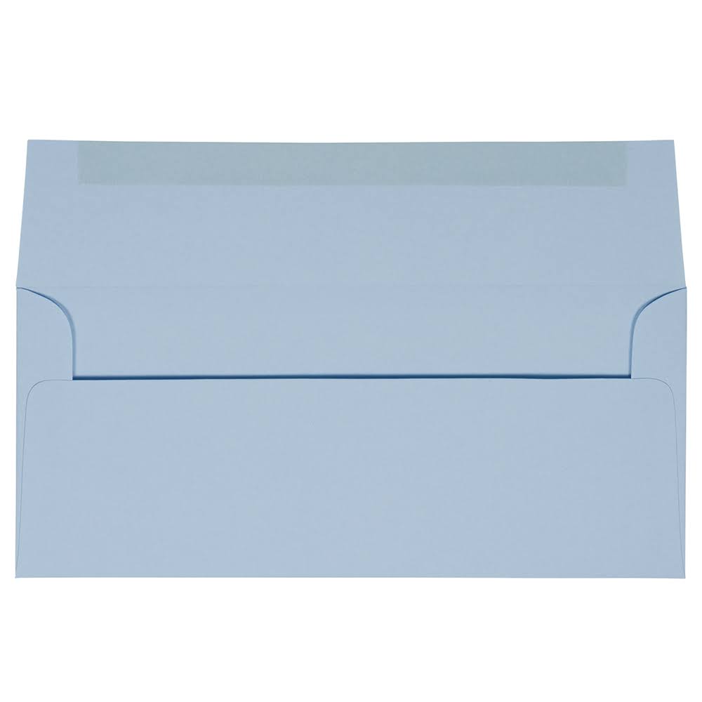 #10 Business Envelopes, 4 1/8 x 9 1/2, Baby Blue, 500/Box P911228