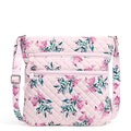 Cotton Triple Zip Hipster Crossbody Purse P8419