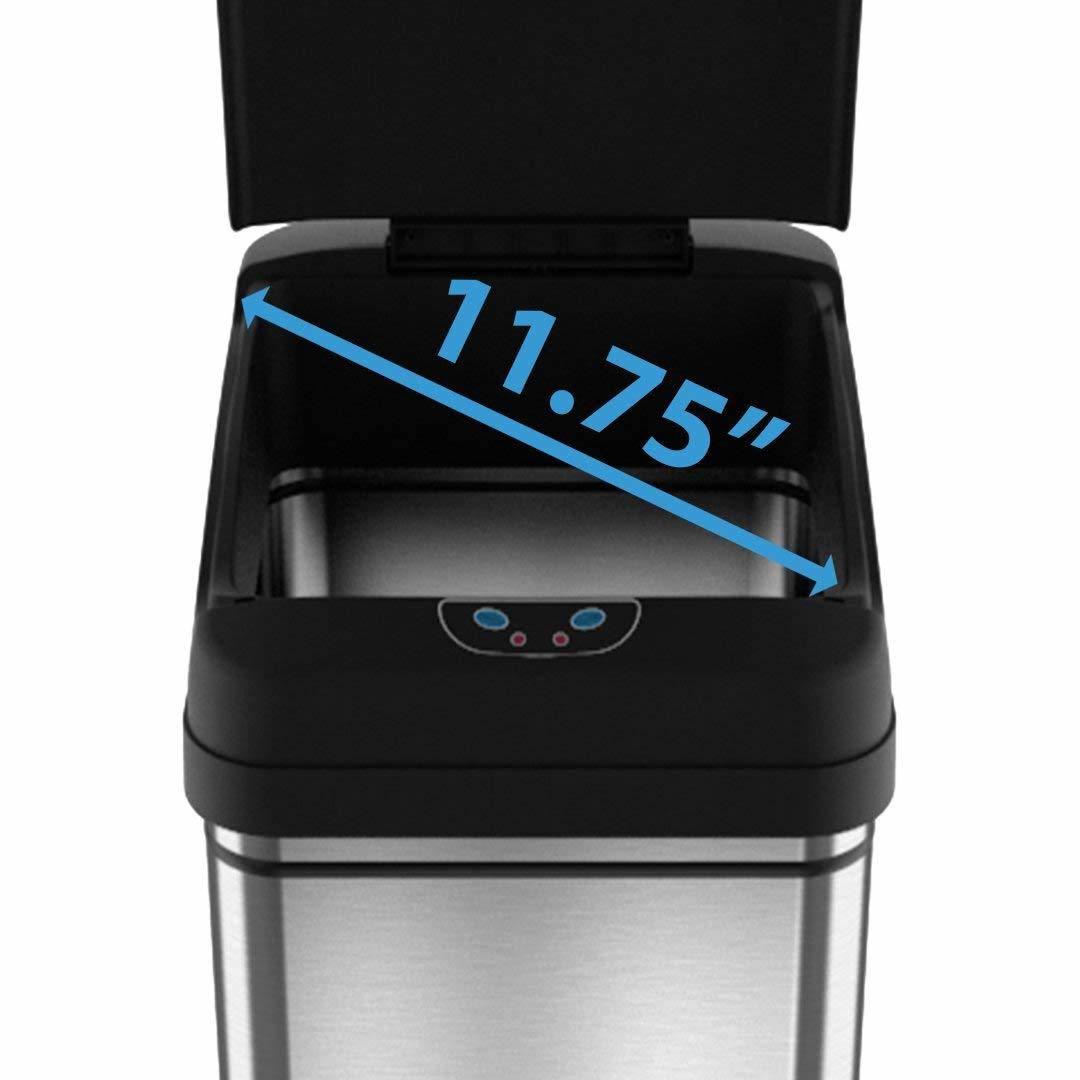 13 Gallon Automatic Sensor Kitchen Trash Can U433136