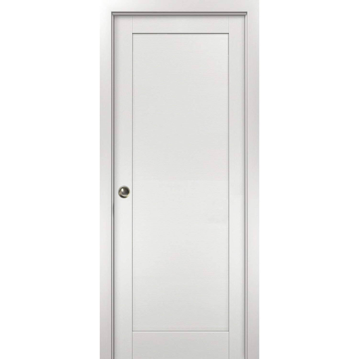 White Pocket Door 36 x 80 with Frames N369622