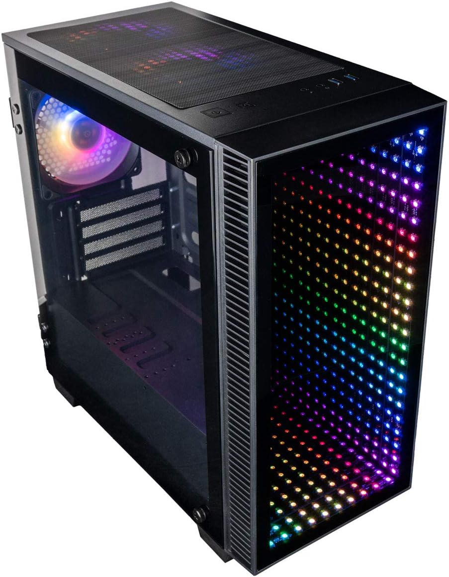 Micro ATX Gaming Desktop Case with Tempered Glass Door R897
