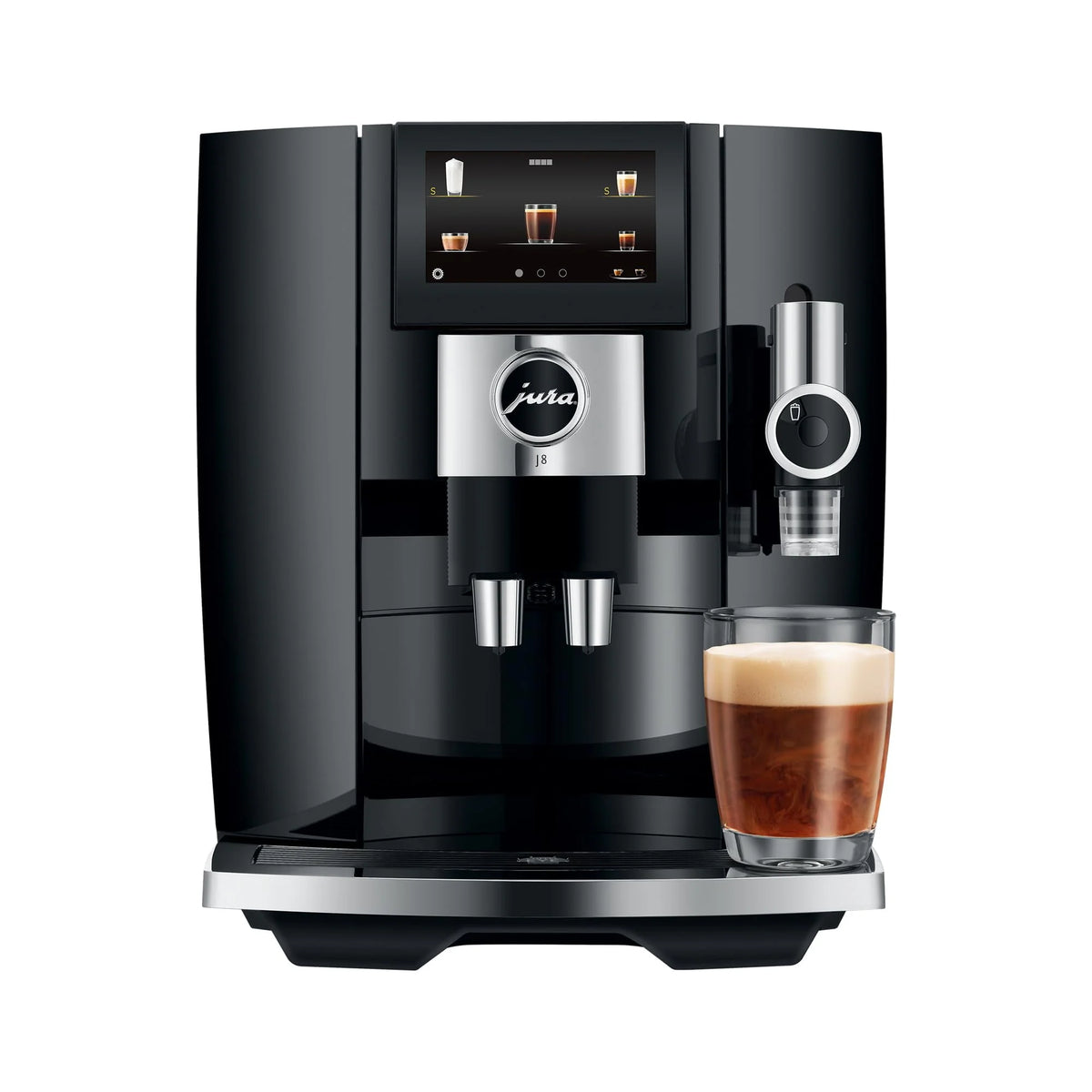 Jura J8 Coffee Machine with Sweet Foam Function and Cutting Edge Technology (Midnight Silver) P7040