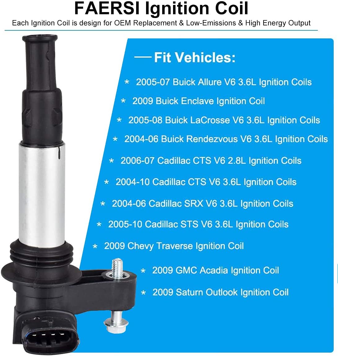 Ignition Coil Pack of 6 R22044