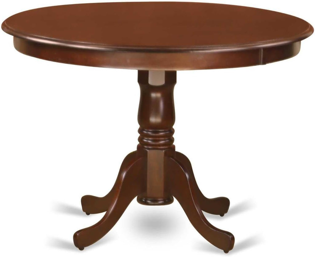 5 Piece Dining Set with Round Kitchen Table and 4 Chairs, Mahogany X97743