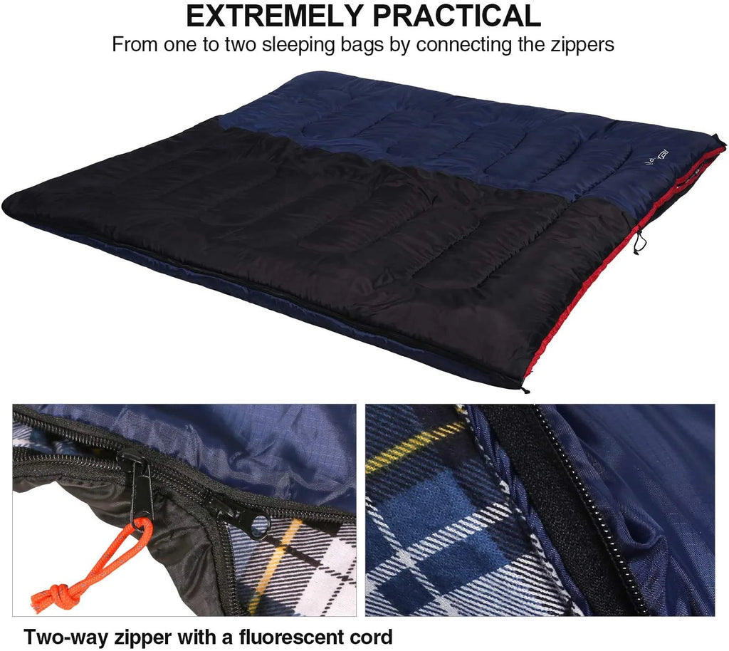 Cotton Flannel Envelope Sleeping Bag Y237