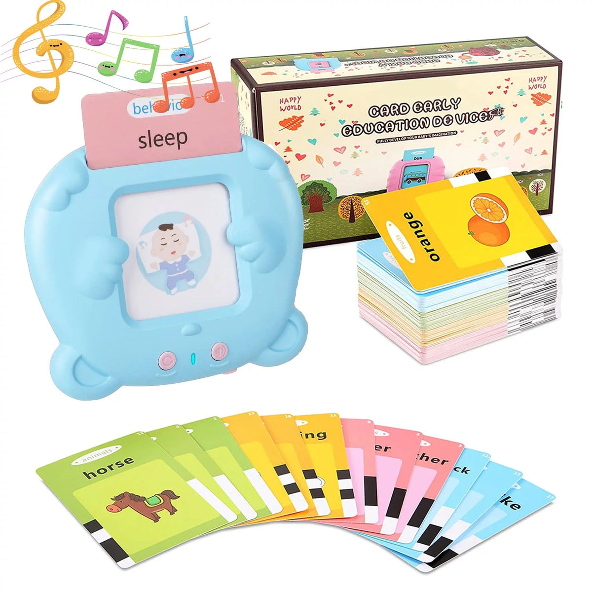 Talking Flash Cards Learning Toys with 112 Double-Side Cards P689353