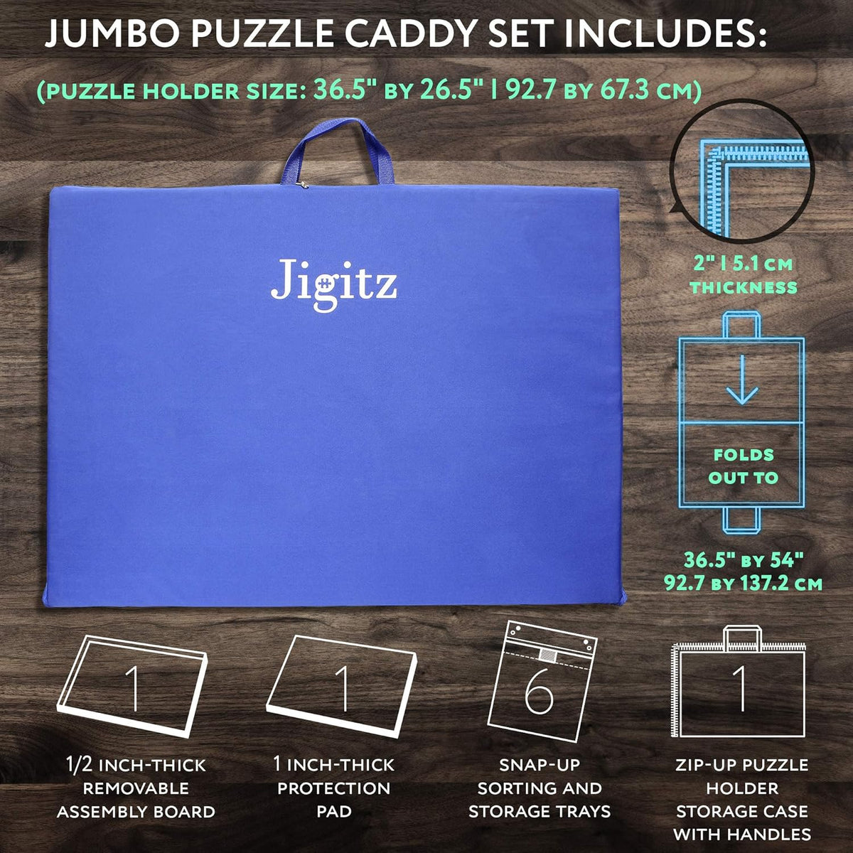 1500 Piece Puzzle Storage Case with Sorting Trays R5739