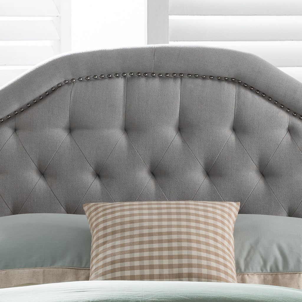 Light Gray Fabric Full/Queen Headboard F172953