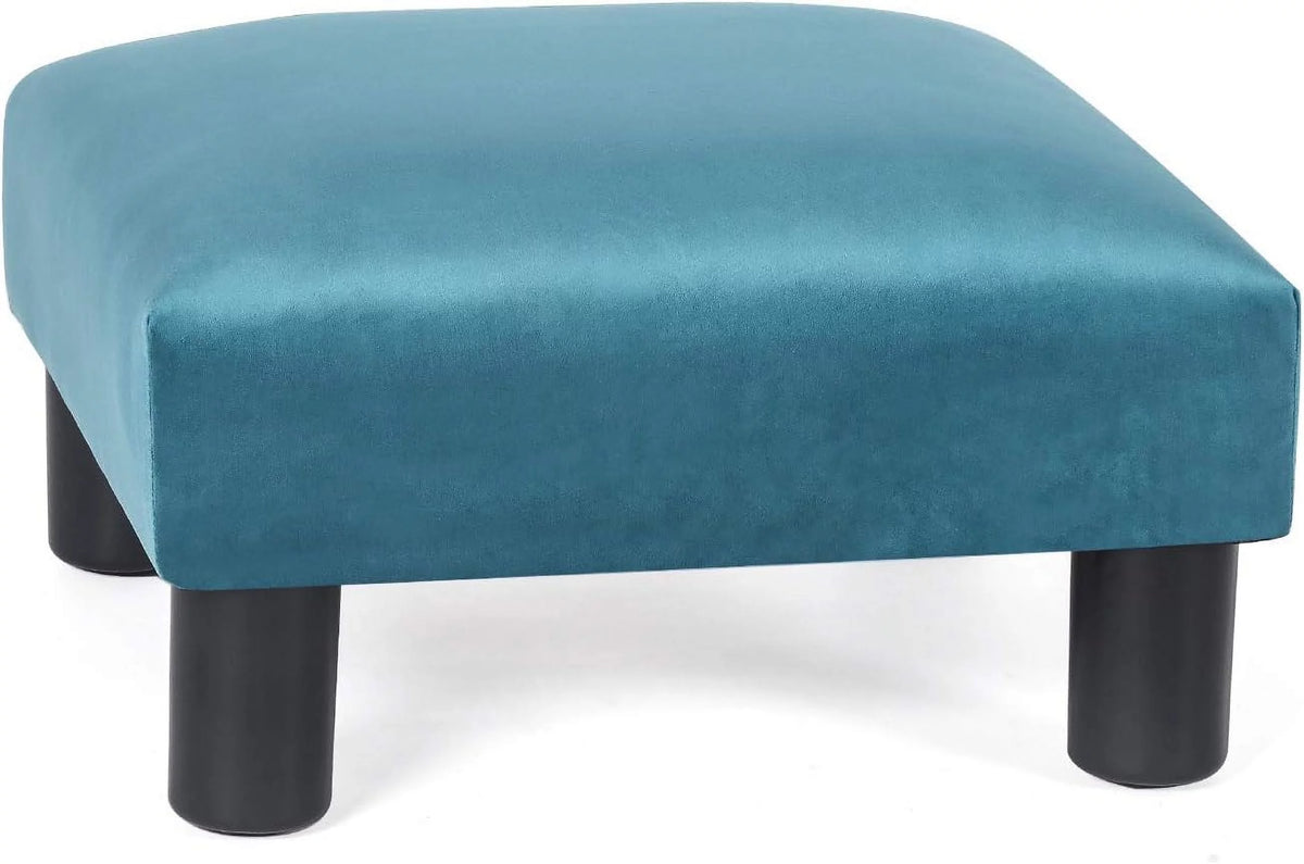 Blue Square Ottoman Footstool L55468