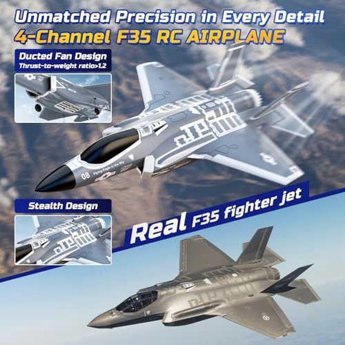 4 Channel Brushless RC Plane EDF Fighter Jet L2589