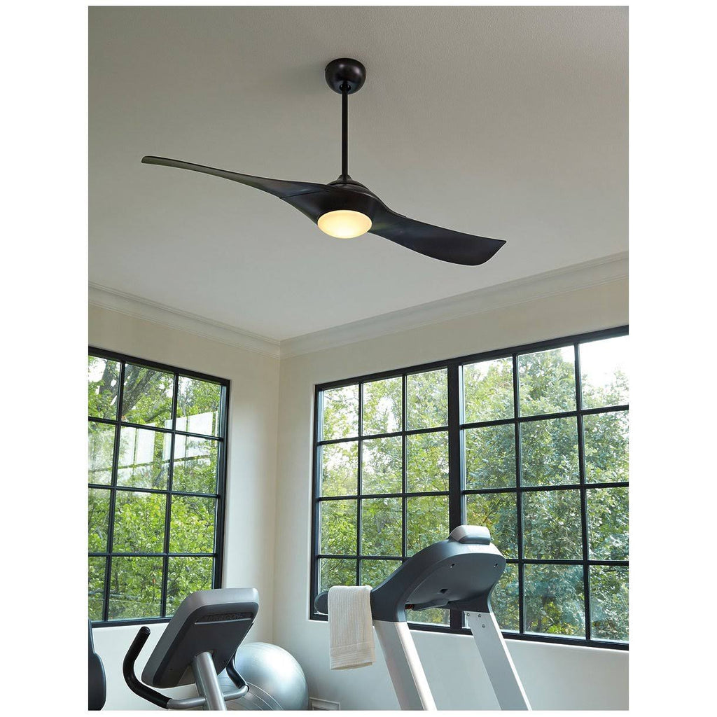 Flat Black Ceiling Fan With Blades Included X2194