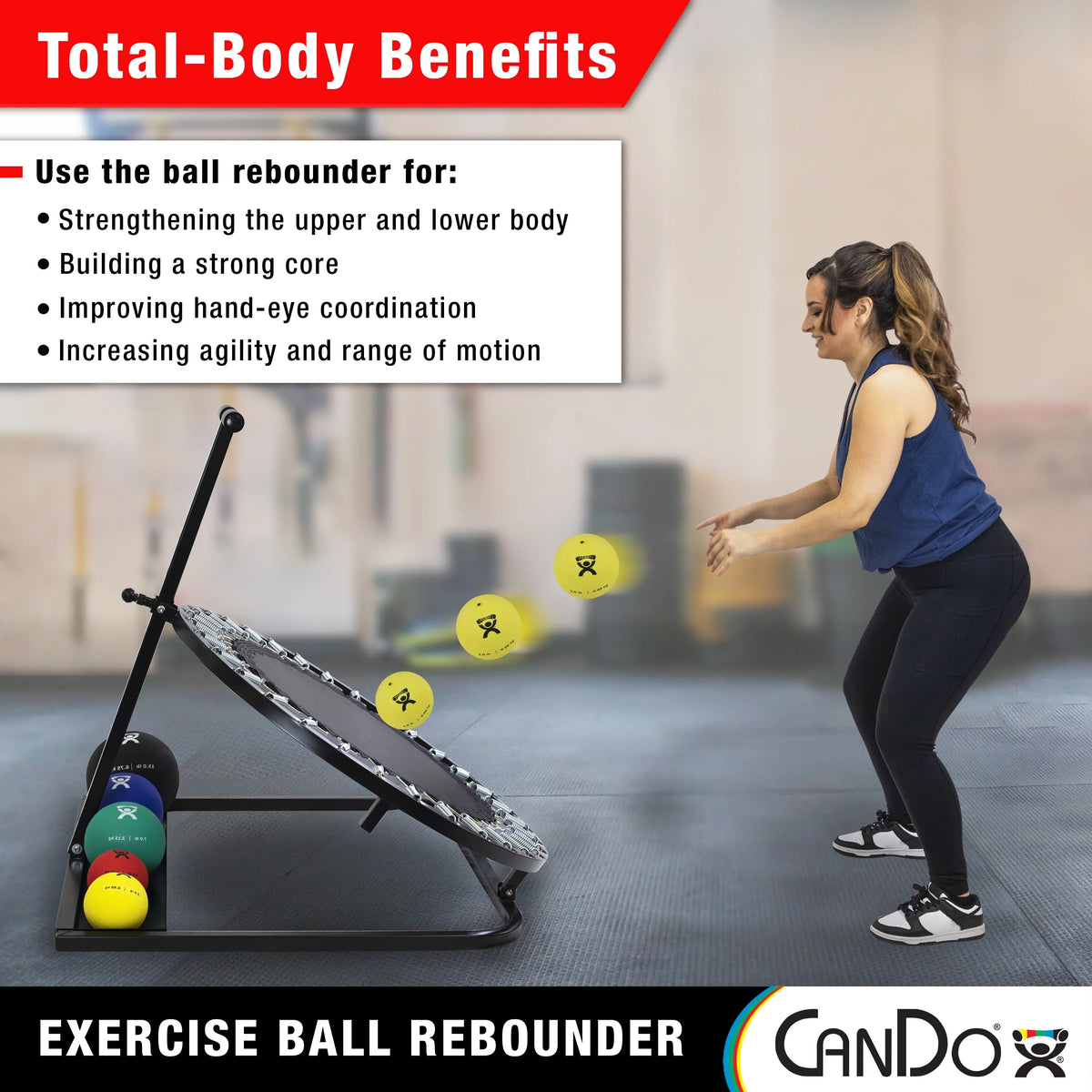 Adjustable Ball Rebounder Set with 5 Balls W98385