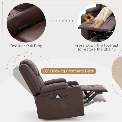 3 Pieces Black Leather Recliner Sofa Set Y7917