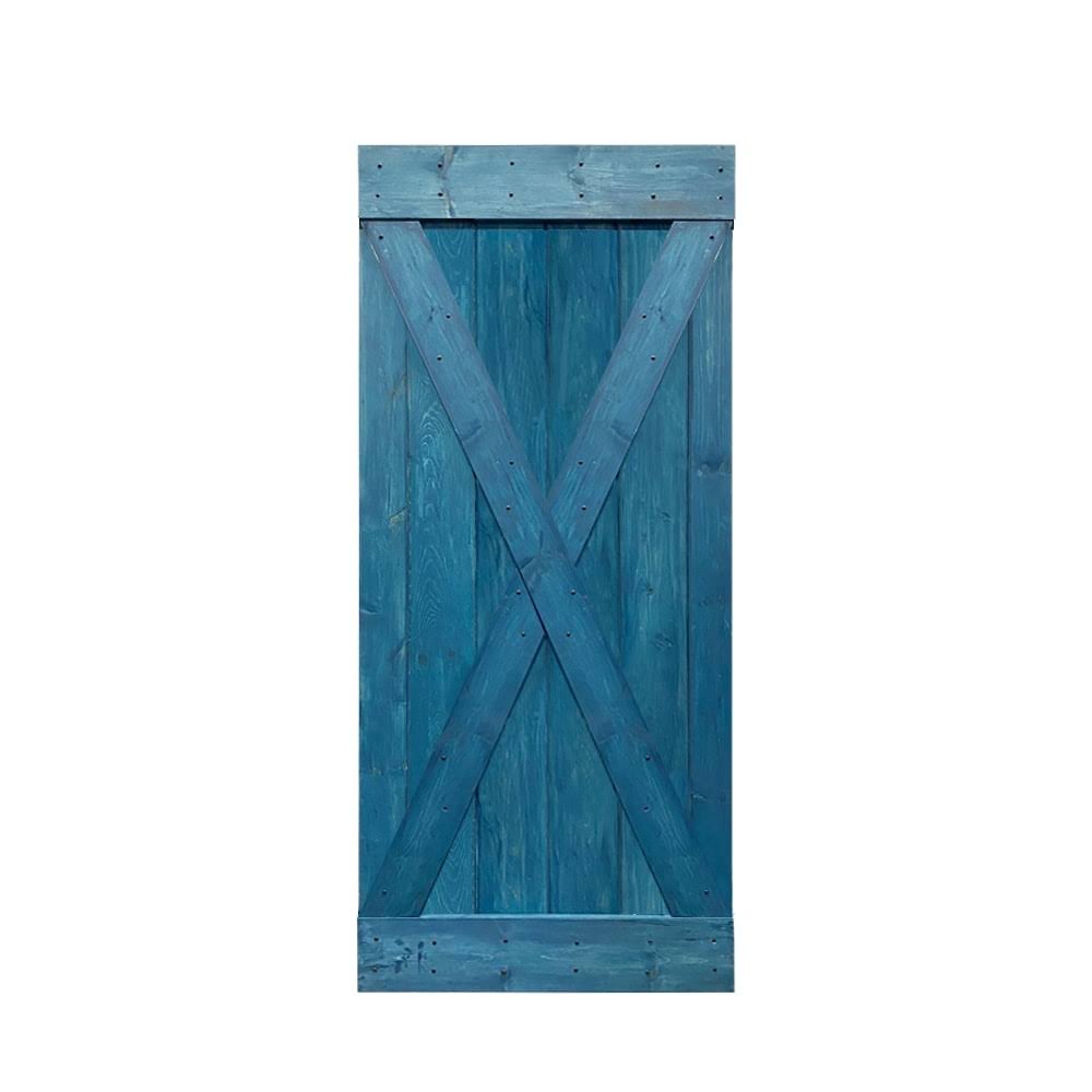 Solid Knotty Pine Wood Interior Sliding Barn Door Slab Z5466