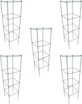 Green Square Folding Tomato Cage Plant Support Tower 12 inch by 46 inch, Pack of 5 Sets Y700174