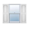 12 inchw x 47 inchh Vinyl Williamsburg Double Panel Shutters O55698