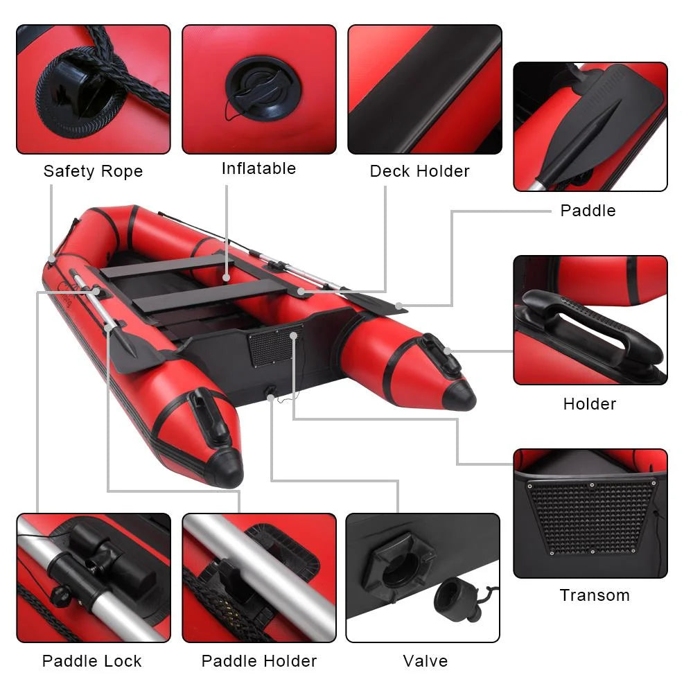 10ft Thickened Inflatable Boat with Oars and Air Pump G115
