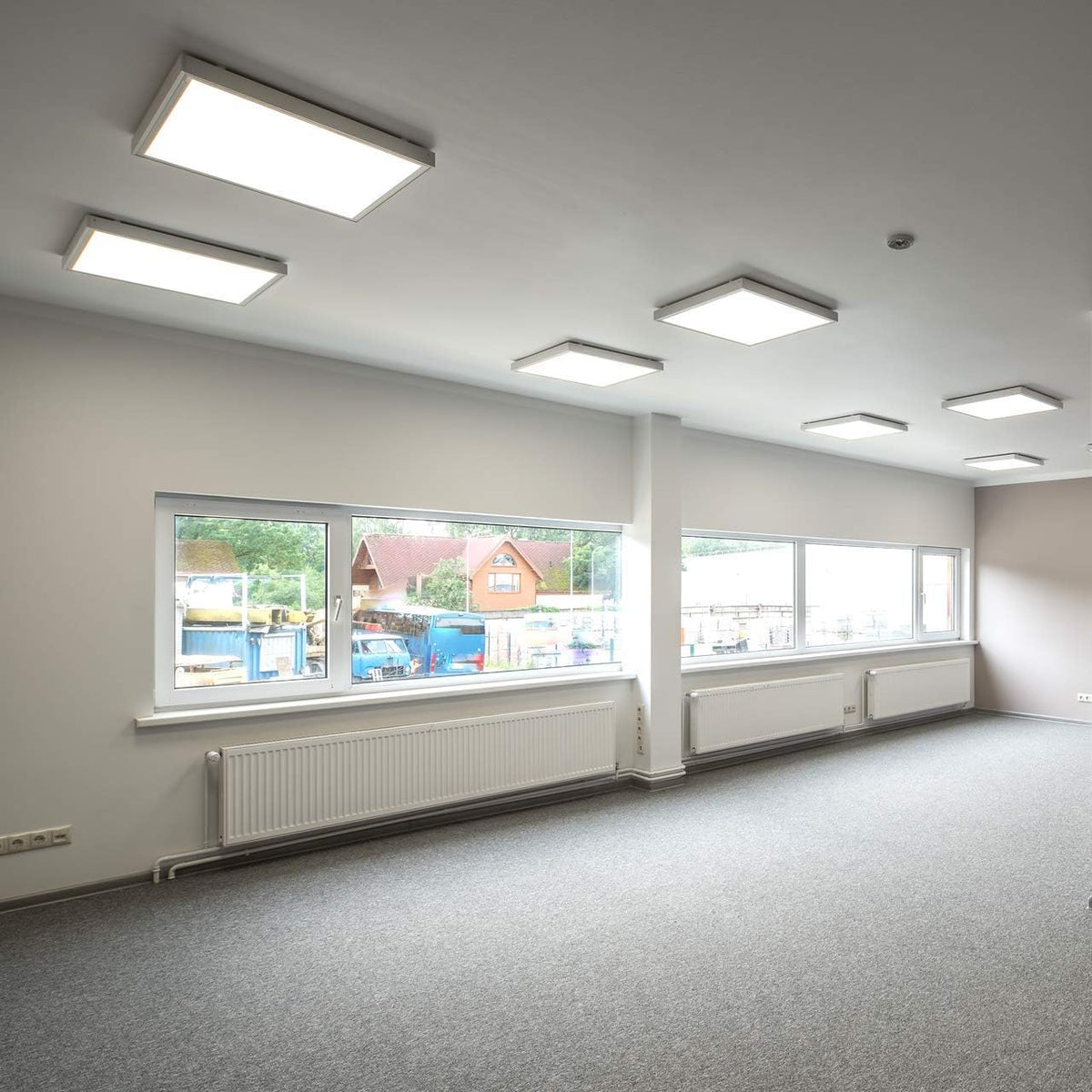 2x2 FT Surface Mount Kit for LED Flat Panel Light - Aluminum 24x24 inch Ceiling Frame Kit T190931