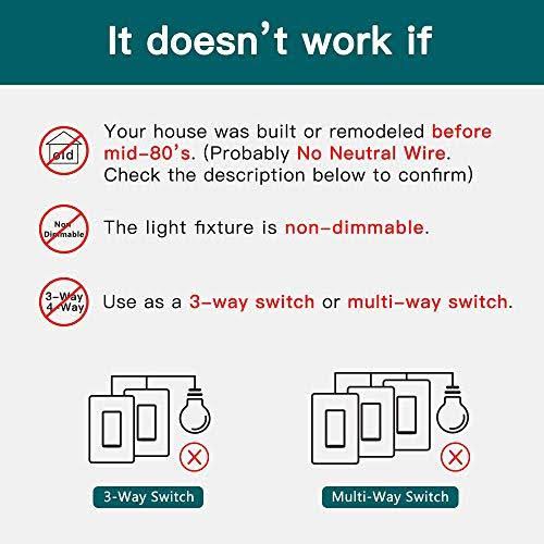 Smart Dimmer Switch WiFi Light Switch C39498