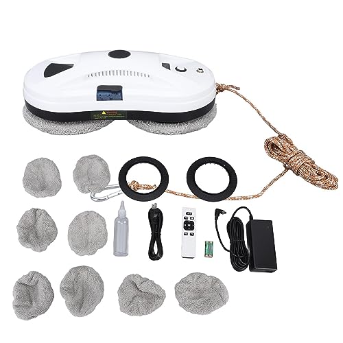 Remote Control Window Cleaning Robot with 8 Cloth, 2800Pa Suction Power J917627