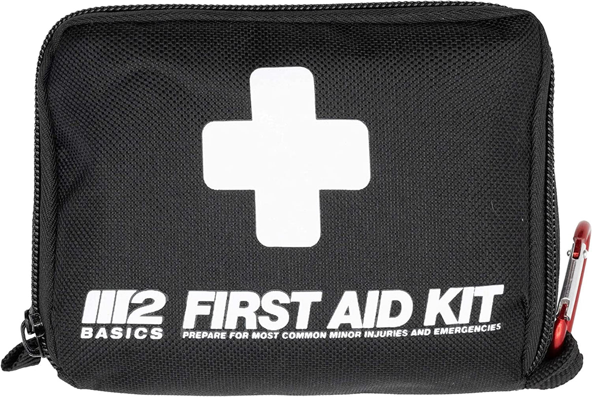150 Piece First Aid Kit with Carabiner, Emergency Blanket, Medical Survival Bag E7261