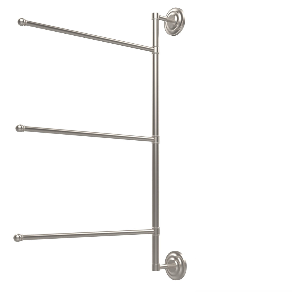 3 Swing Arm Vertical 28-in Towel Bar Satin Chrome Q3797