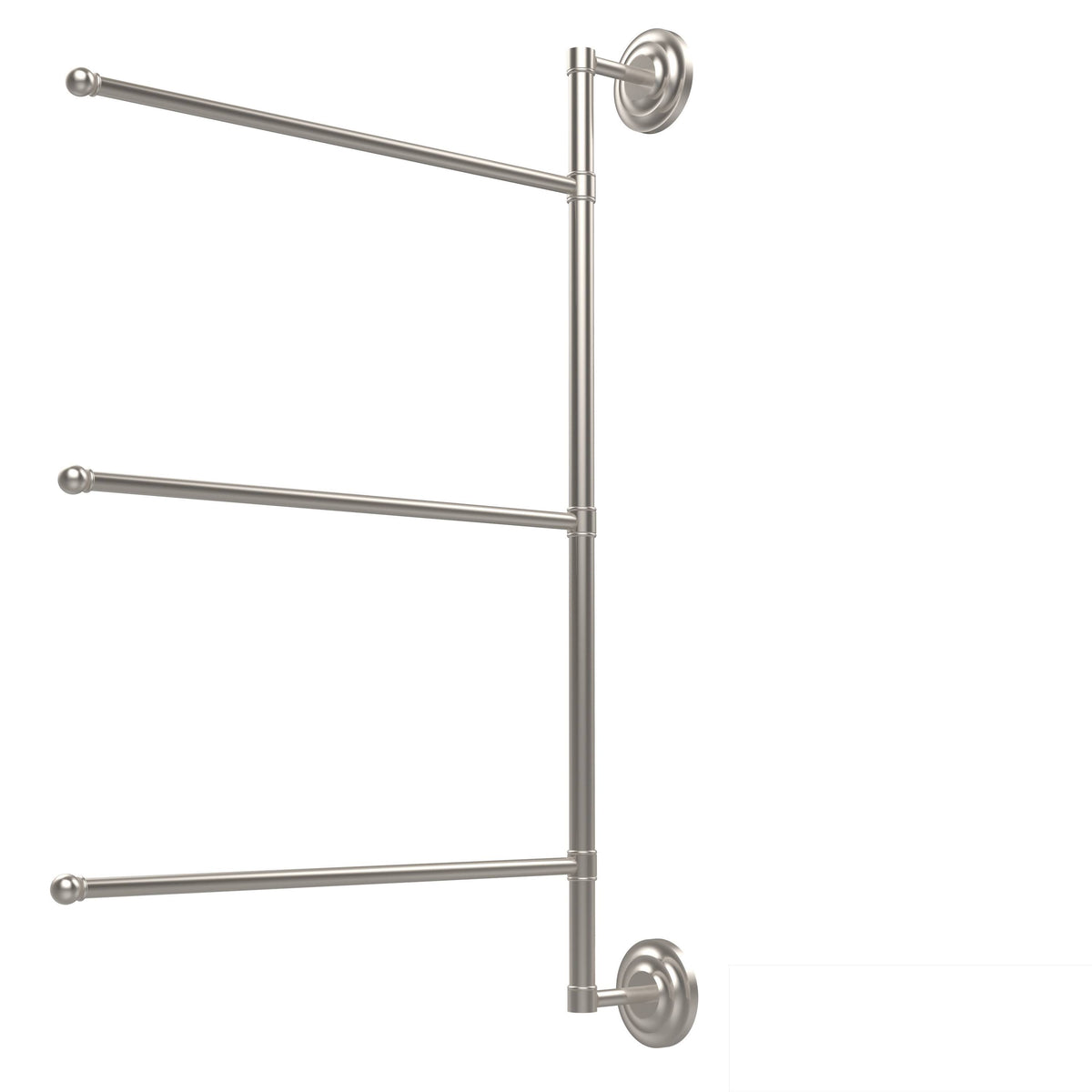 3 Swing Arm Vertical 28-in Towel Bar Satin Chrome Q3797