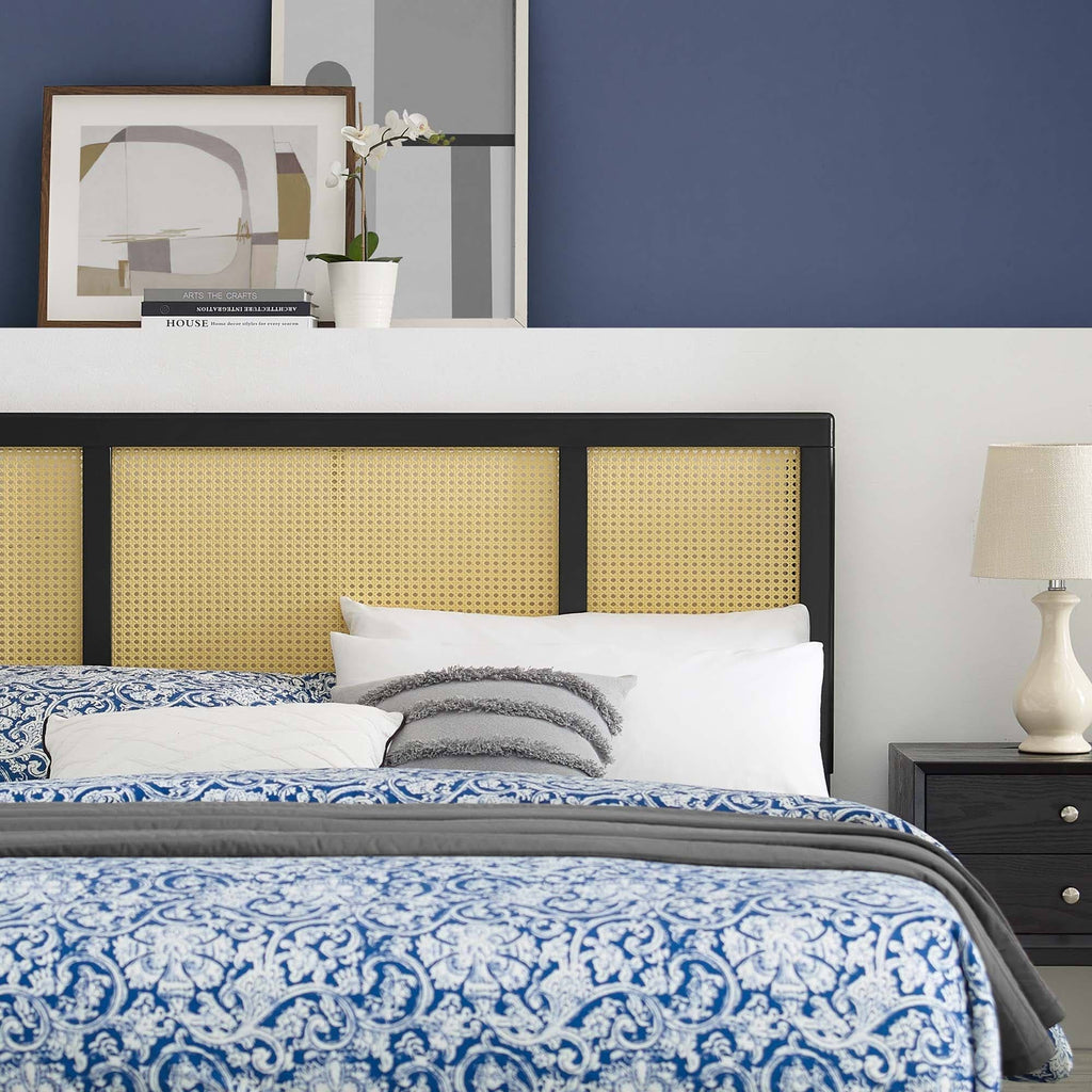 Gray Cane King Headboard R65853