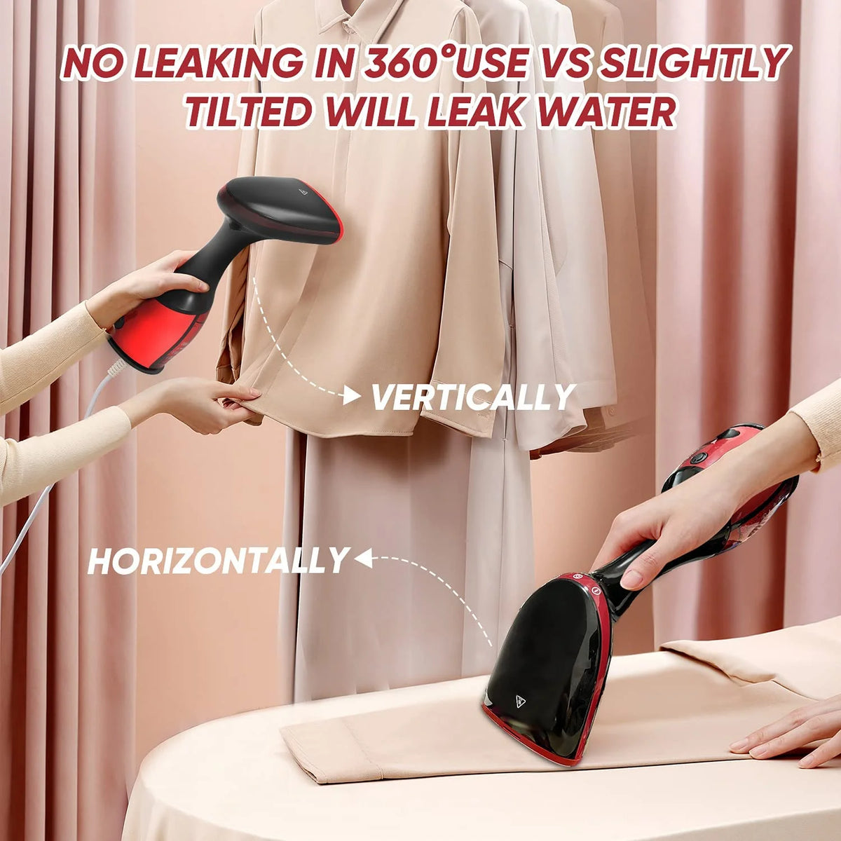 Handheld Steamer with 300ml Water Tank V4560