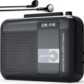 Stereo Cassette Player Tape Recorder with Built-in Mic Speakers, 2AA Battery or USB Power Supply B8723