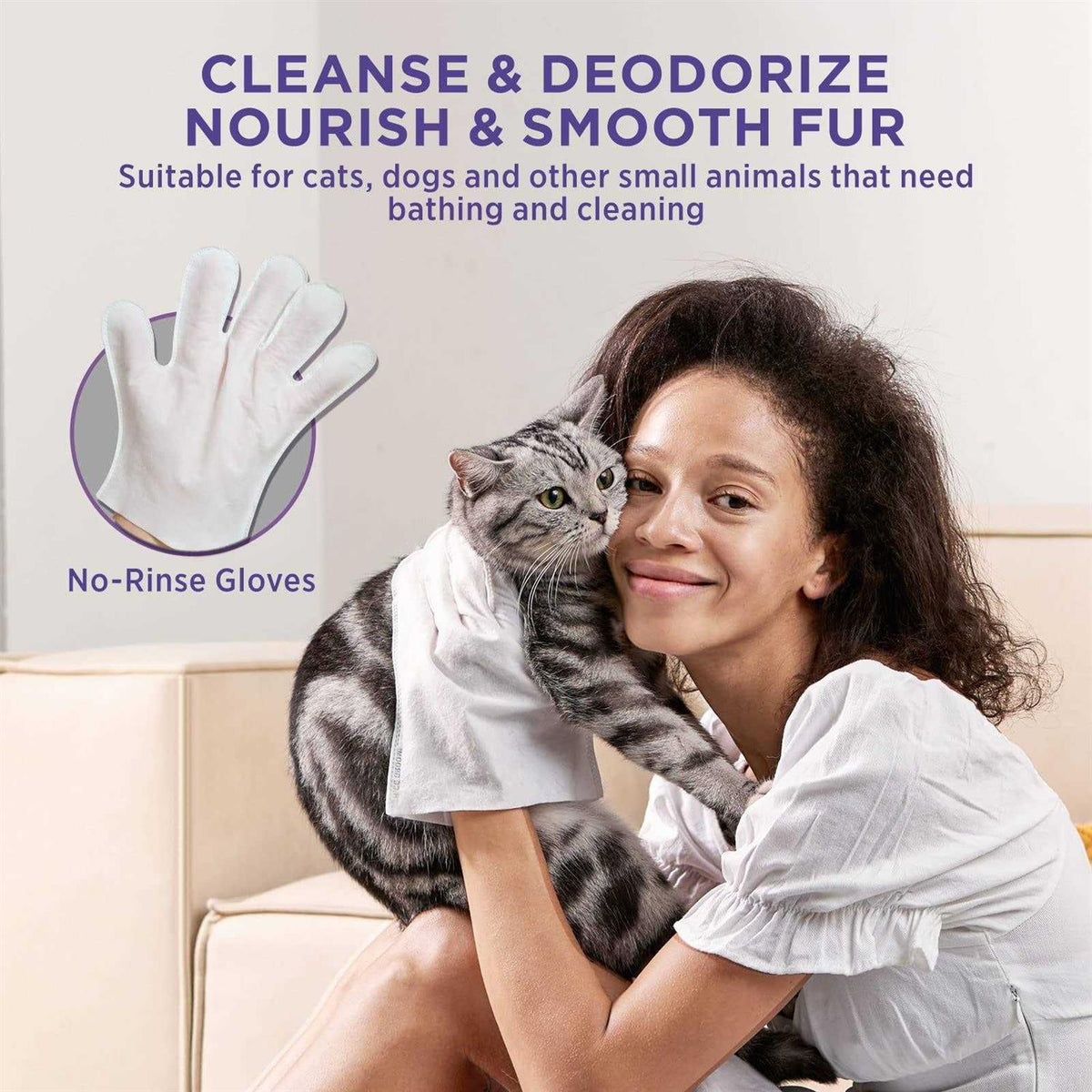 Pet Cleaning Deodorizing Bathing Wipes T640