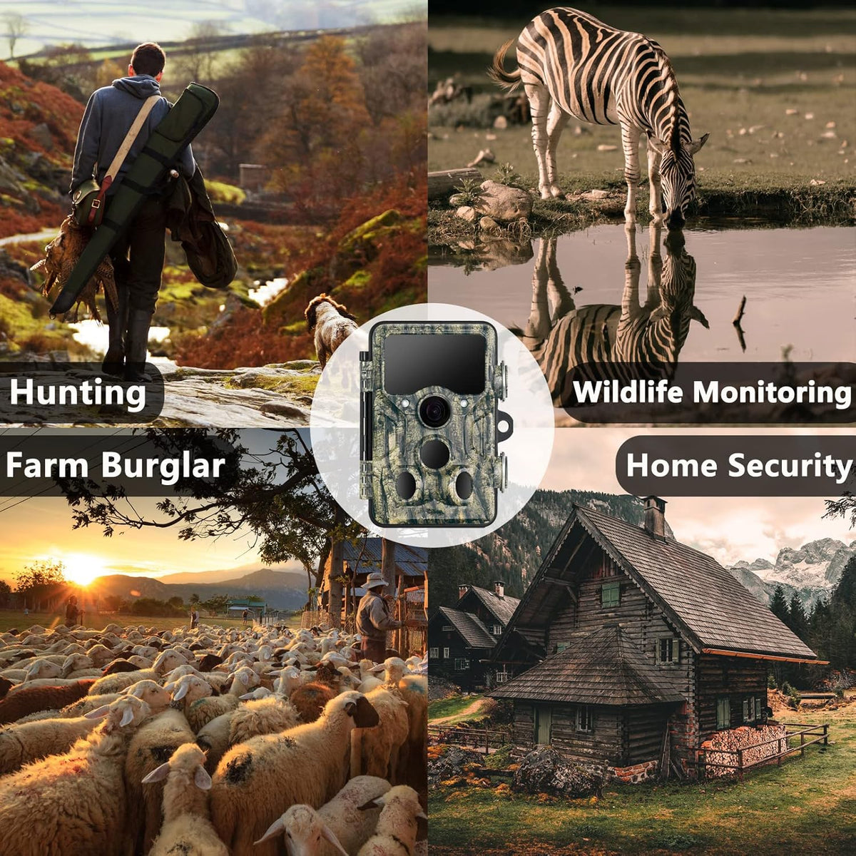 1296P 20MP WiFi Trail Camera with 940nm Night Vision J694443
