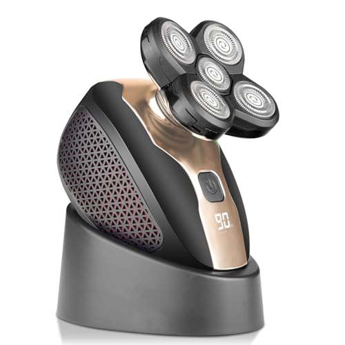 5-in-1 Electric Head Shaver for Bald Men, Waterproof Cordless Razor R481