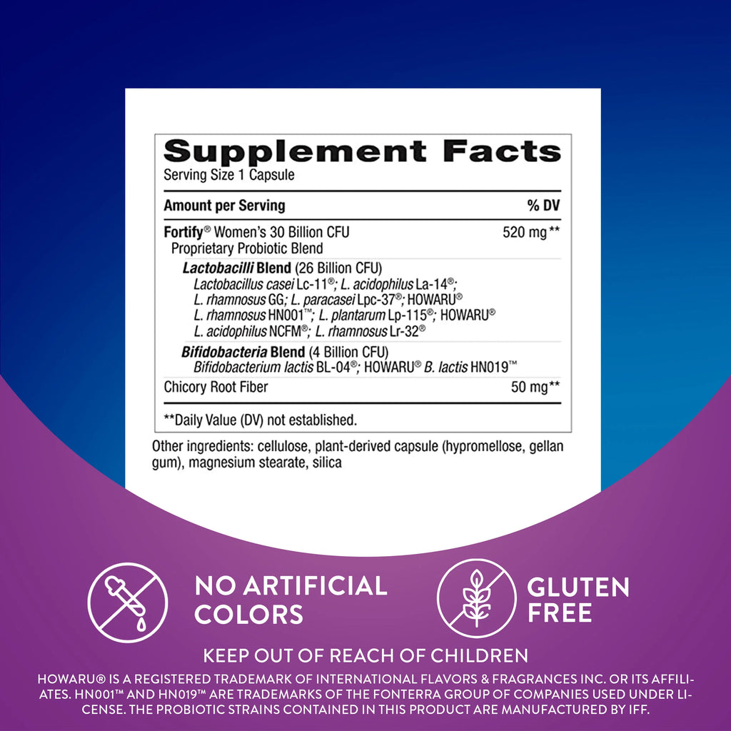 Women's Probiotic Capsules 30 Billion 30 Count Y921619