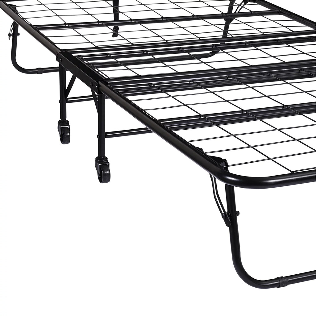 Folding Rollaway Guest Bed with 5 Inch Mattress, Twin V643116