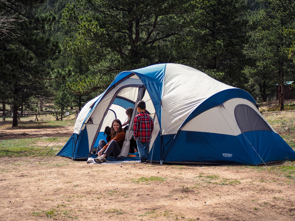 Blue 10-Person Cabin Tent D25789