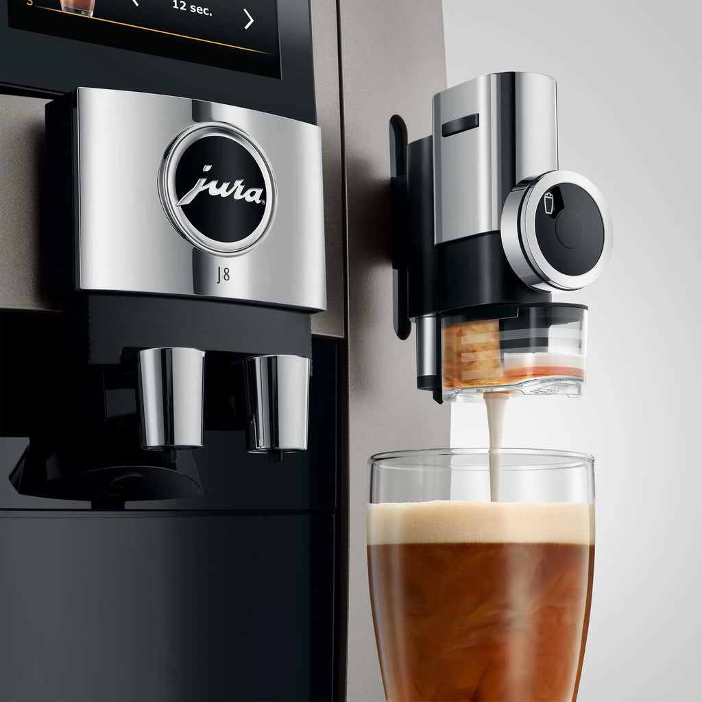 Jura J8 Coffee Machine with Sweet Foam Function and Cutting Edge Technology (Midnight Silver) P7040