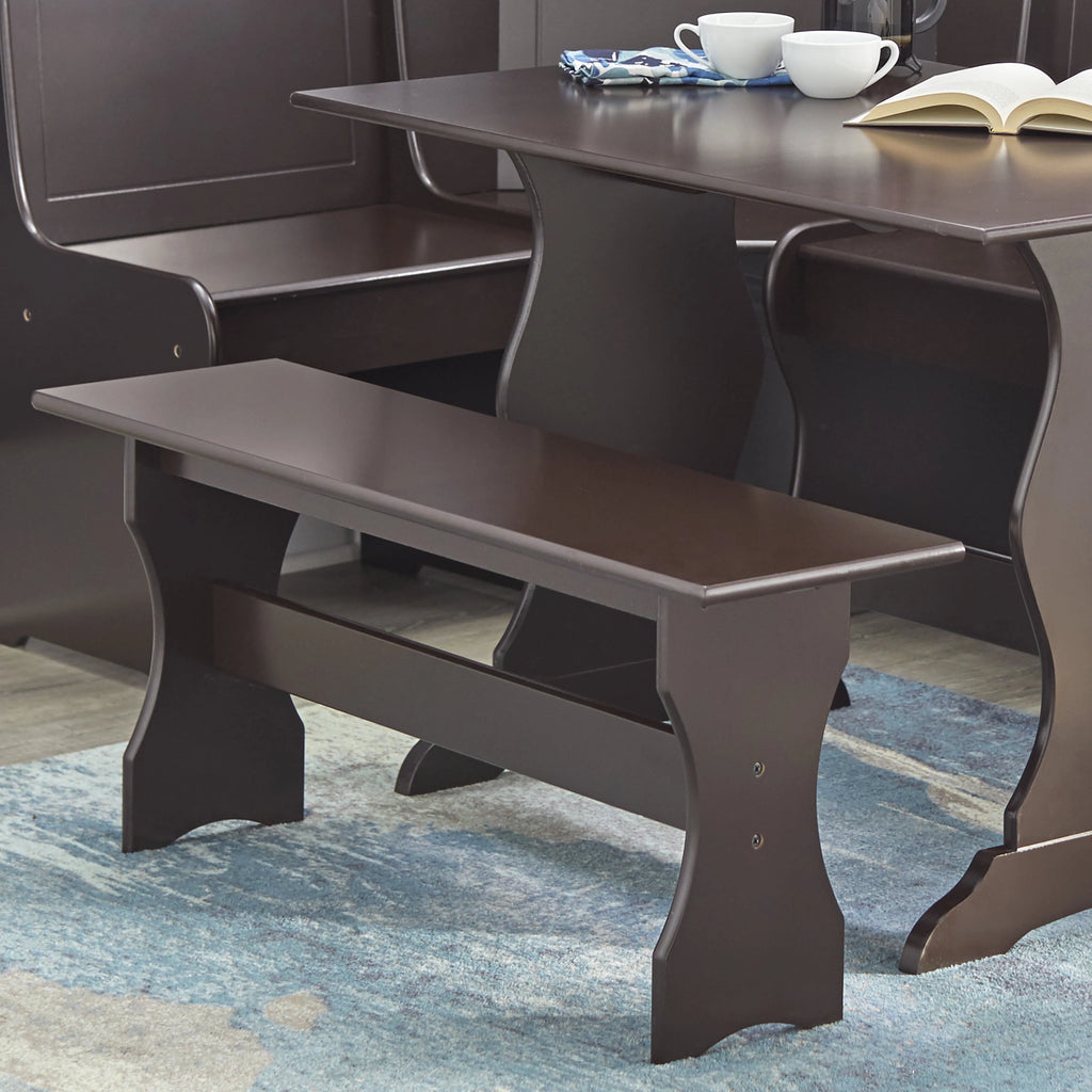 Espresso Corner Dining Nook with Storage B315