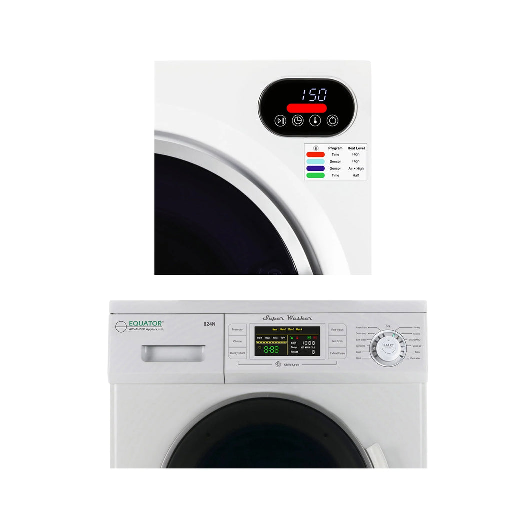 110V Compact Washer and Vented Digital Dryer Set Y89020