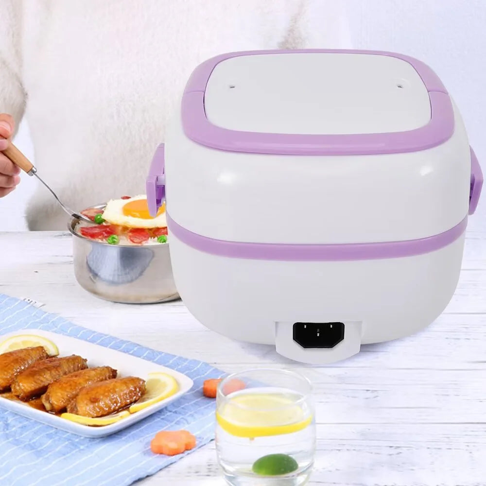 Portable Electric Lunch Box Food Heater 1L Stainless Steel X6731