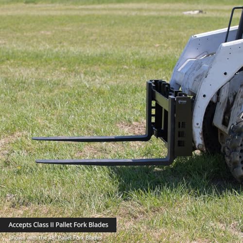 45" Skid Steer Pallet Fork Frame Attachment, 36" Fork Blades, 4,000 LB V304