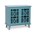 Antique Blue 2-Door Accent Cabinet O15272
