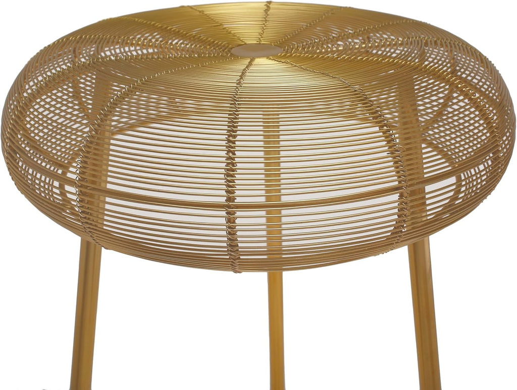 Gold Metal Bar Height Stool A1321