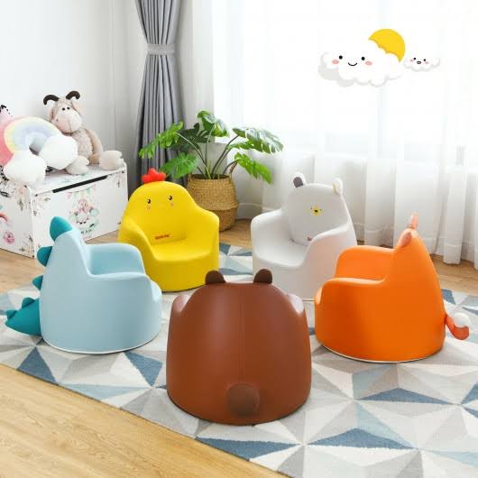 Blue Kids Cartoon Sofa Armchair Couch N482