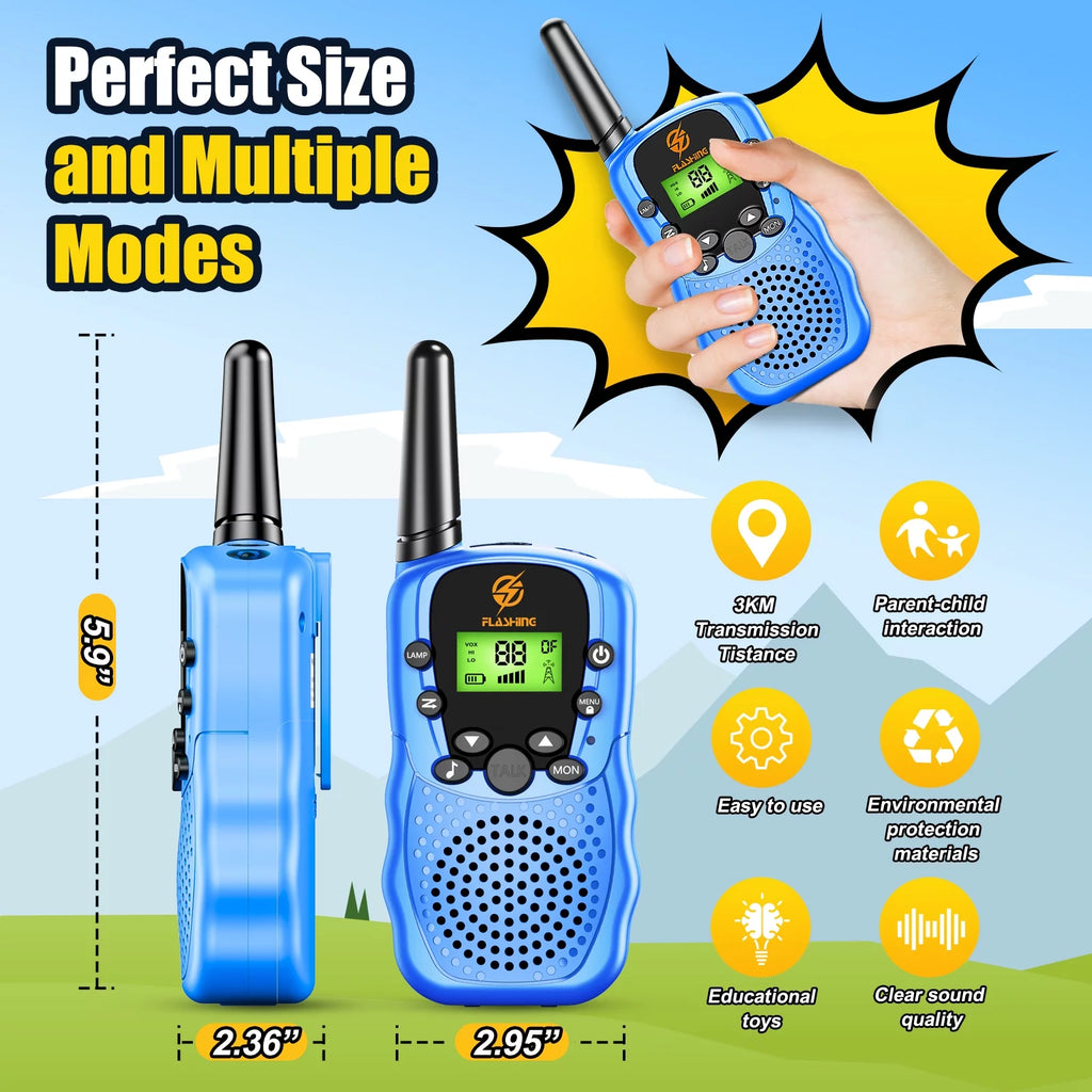Kids Walkie Talkies 3 Packs 22 Channels J249