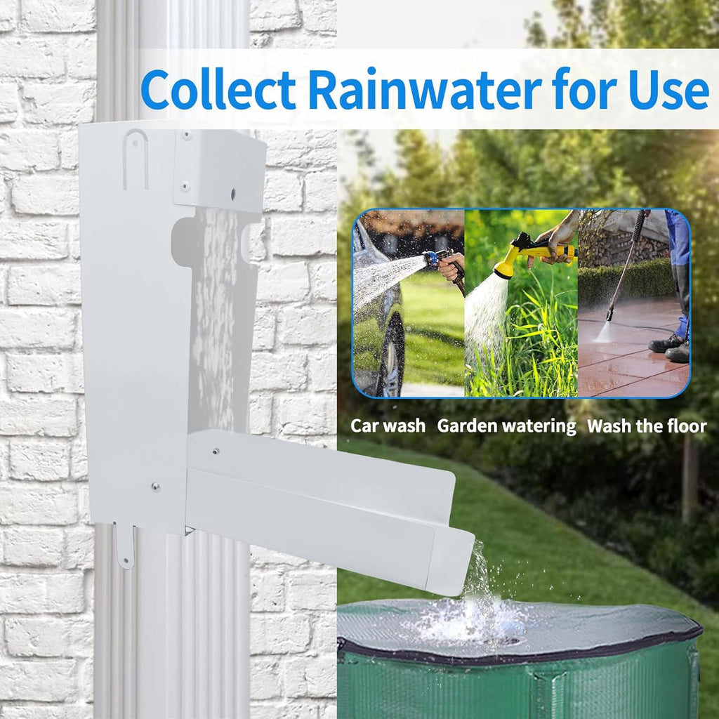 Stainless Steel Rain Barrel Diverter Kit for 3"x4" Downspout Z544