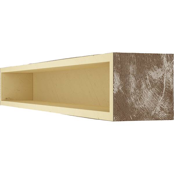 Vintage Mahogany Sandblasted Faux Wood Fireplace Mantel S630279