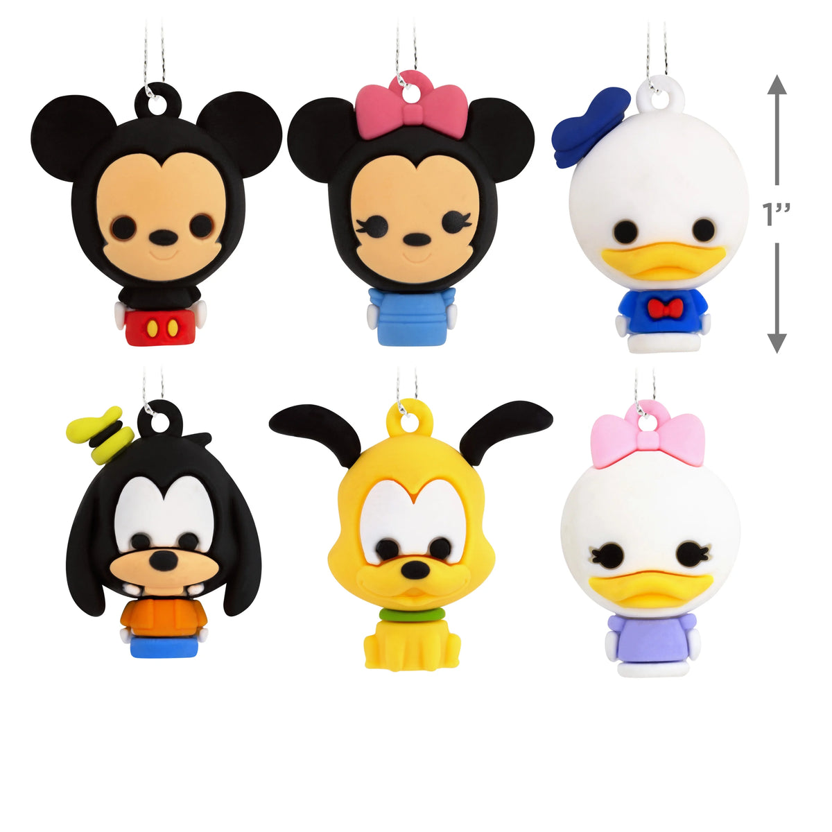 Disney Mickey Mouse and Friends Miniature Ornaments, Set of 6 I3220