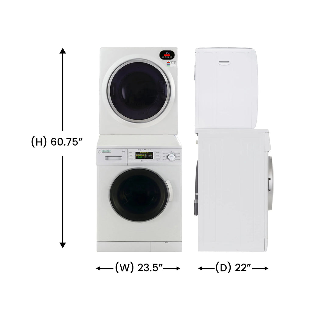 110V Compact Washer and Vented Digital Dryer Set Y89020
